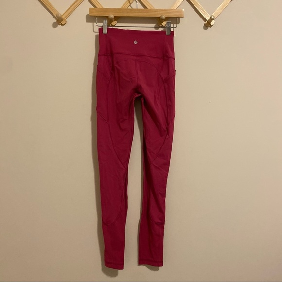 Lululemon Pink Full Length Leggings size 4 - Picture 6 of 11
